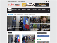 Tablet Screenshot of actu-maroc.com